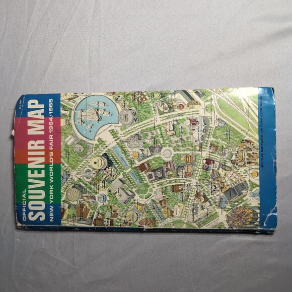 1964-65 New York World's Fair Lot Official Guide Map Postcards Futurama Ephemera - Picture 11 of 16
